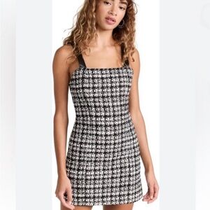 NWT white and black tweed Alice + Olivia dress